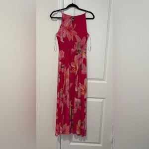 Floral Pink Maxi Dress